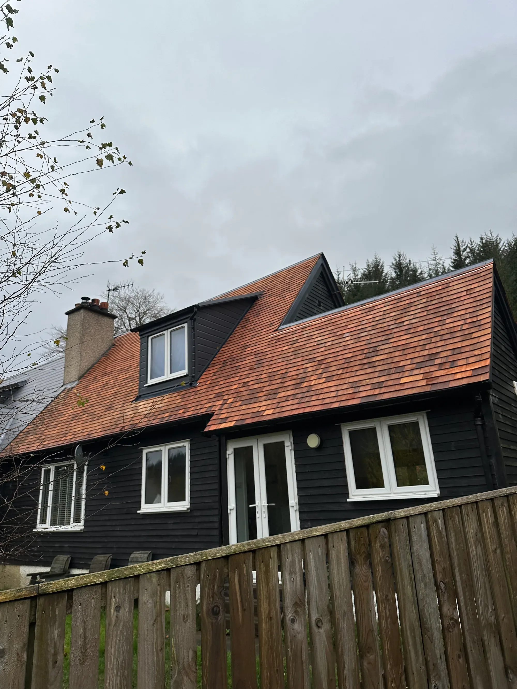 Tiled roof and dormer detail
