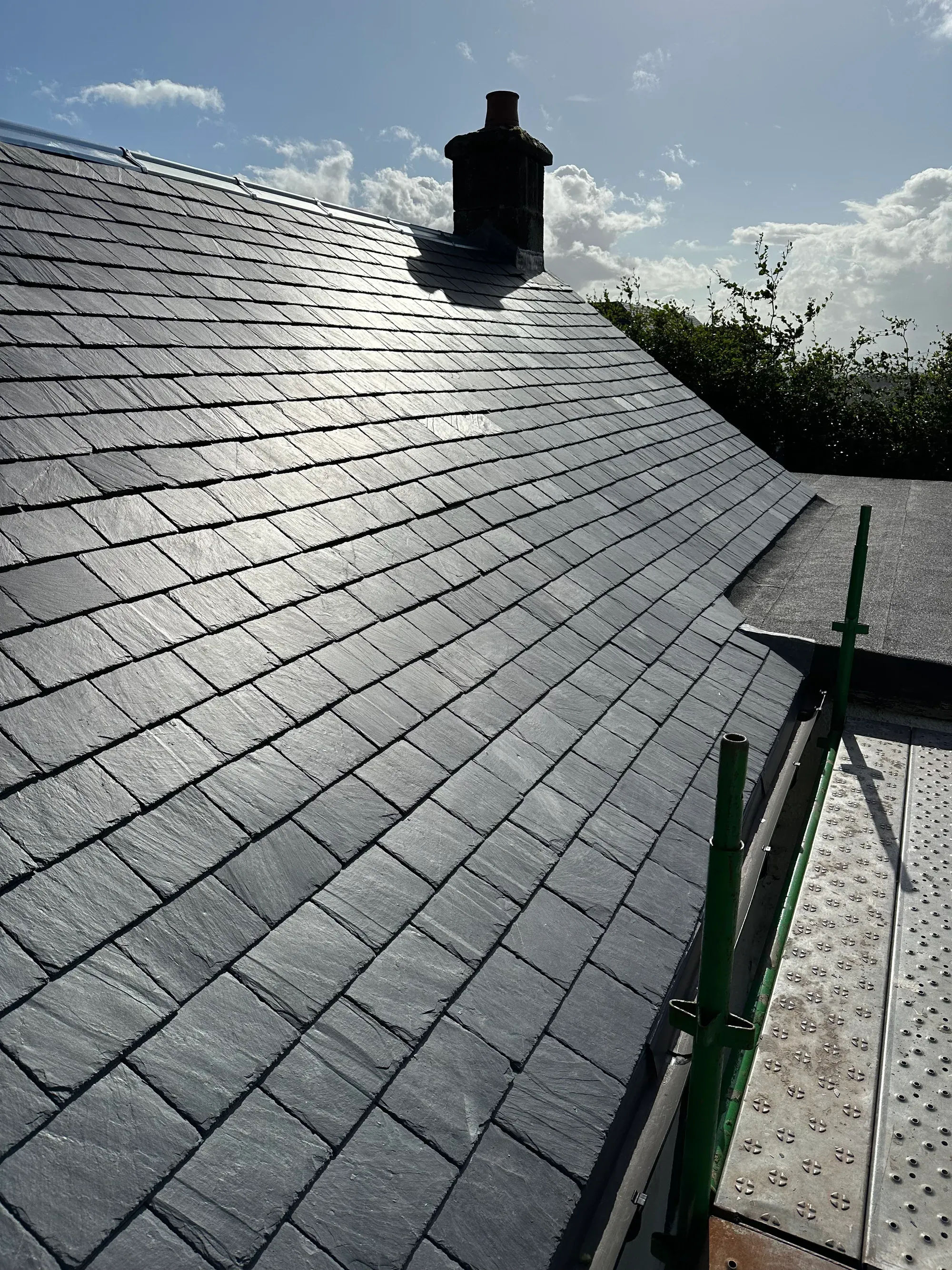 Natural slate, close up